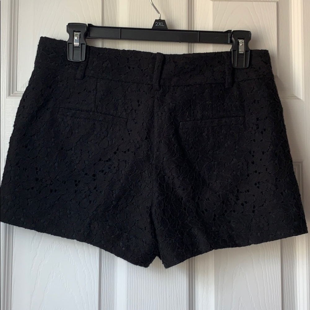 Loft “Marisa”‎ Black Lace Shorts - Picture 3 of 5